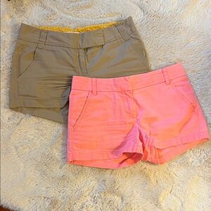 BUNDLE J.Crew Shorts - Stylish Pink and Tan Women's Size 0